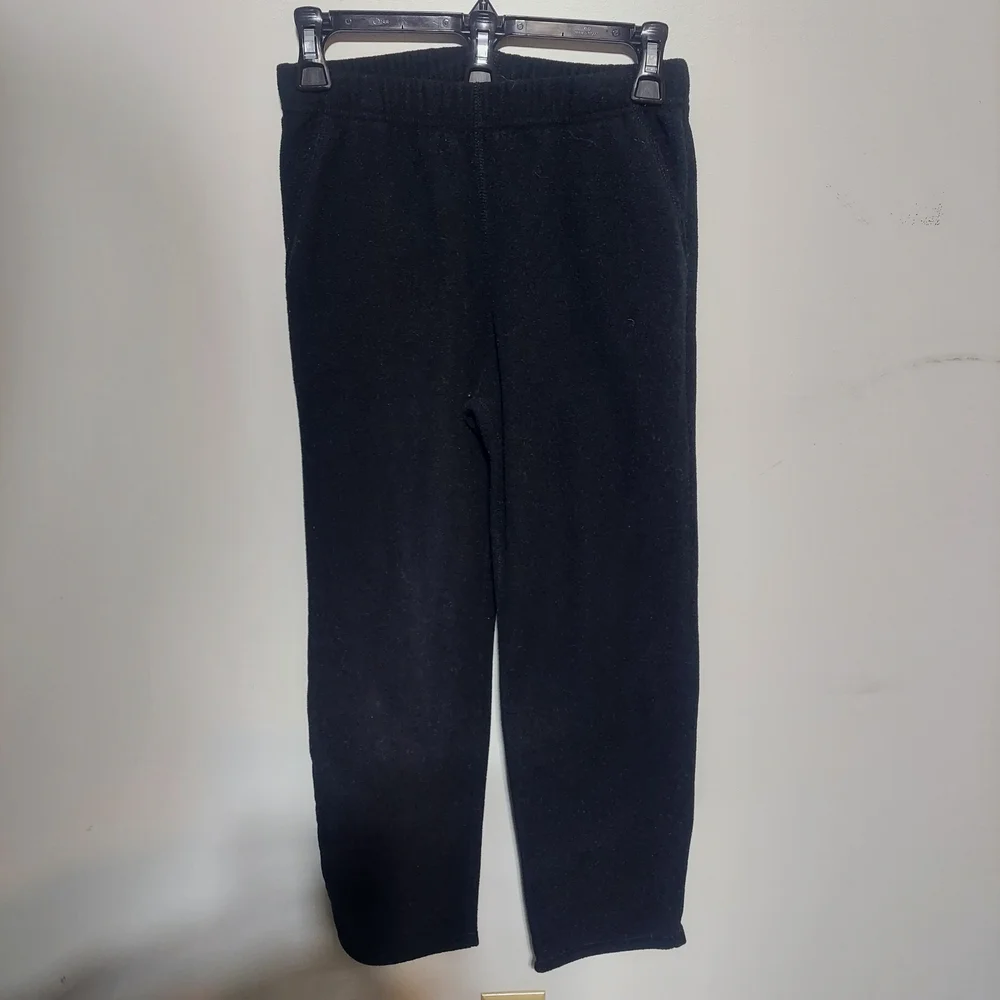 Patagonia Kids Large L Charcoal Gray Microfleece Joggers Sweatpants Boys Girls - Picture 2 of 10